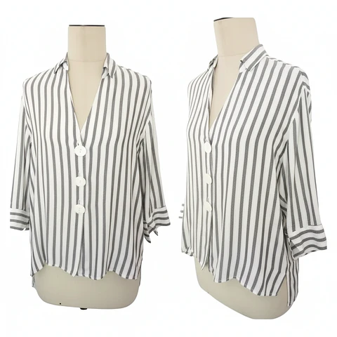 Molde Digital Blusa Camisera Escote V,  Manga 3/4 Pack 5 Talles!