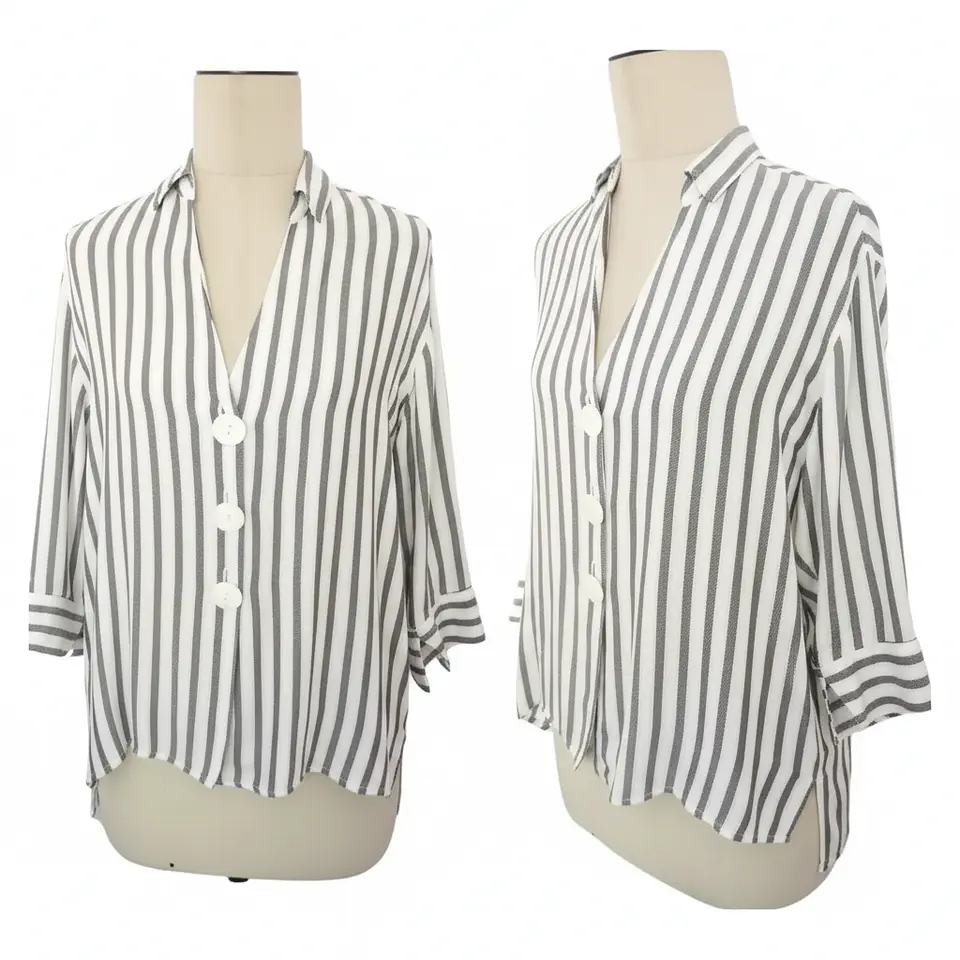 Molde Digital Blusa Camisera Escote V,  Manga 3/4 Pack 5 Talles! 2
