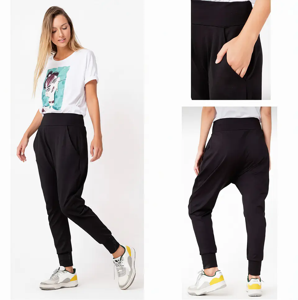 Molde Digital Calza Babucha Con bolsillo, Pack Talles S Al Xxl 1