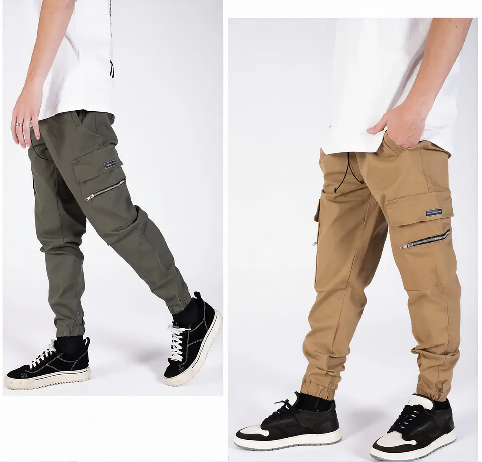 Molde Digital Jogger Bolsillos Cargo Inf, Talles S Al Xxl 2