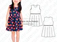 Molde Patron Imprimible Vestido Nenas Talles 4 Al 14 - Miniatura 1