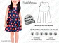 Molde Patron Imprimible Vestido Nenas Talles 4 Al 14 - Miniatura 2
