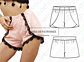 Moldes Patrones Imprimible Short Verano Mujer Talles 36 A 46 - Miniatura 1
