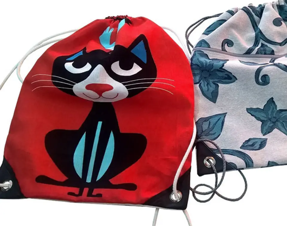 Molde De Costura, Patron Bolso Marinero - Mochila Imprimible 3