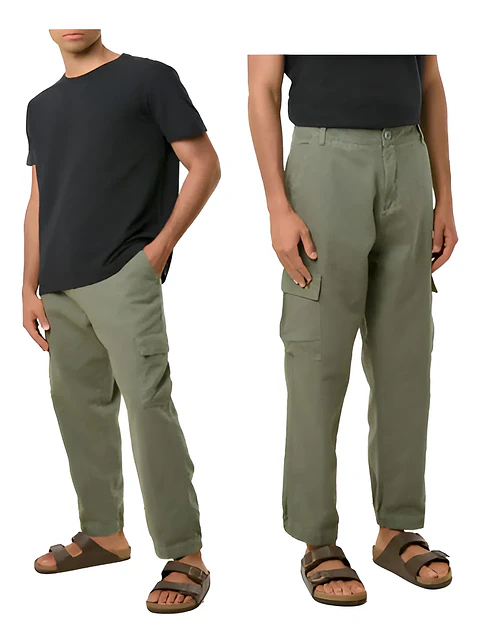 Molde Digital Pantalon Cargo Hombre, Pack Talles S Al Xxl