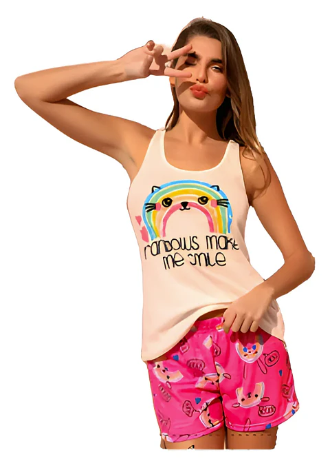 Molde Digital Short Pijama De Punto, Pack Talles S Al Xxl