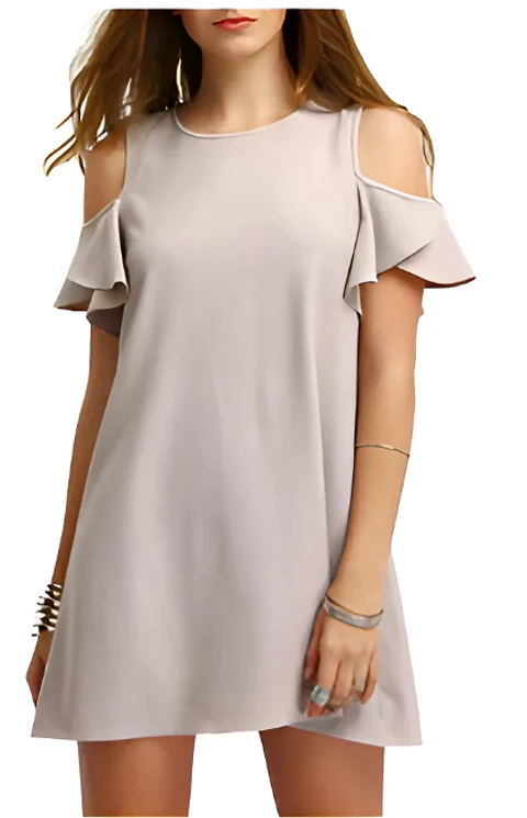 Molde Digital Vestido Manga Volado, Pack Talles S Al Xxl