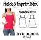 Moldes Patrones Imprimibles Musculosa Bretel Xs Al 3xl - Miniatura 1