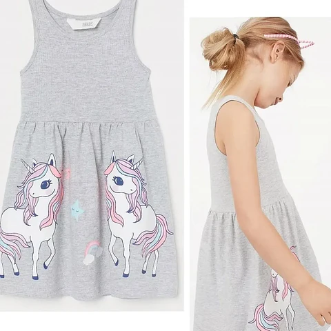Molde Digital Solero Vestido Niña Con Frunces Talles 2 Al 12
