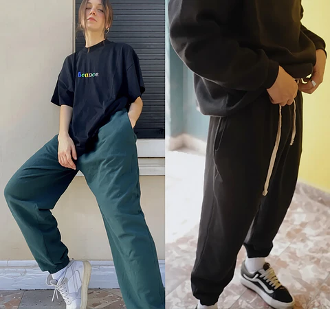 Molde Digital Jogger Unisex Estilo Oversize, Talles S A Xxl