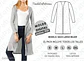 Moldes Patrones Abrigo Capa Larga Mujer Talles S-m-l-xl-2xl - Miniatura 2