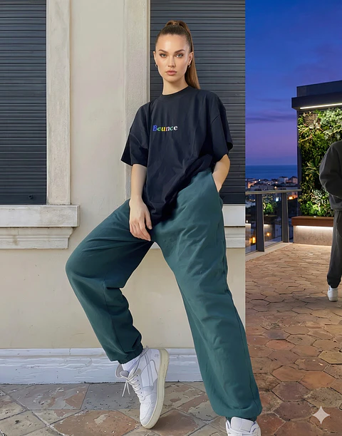 Molde Digital Jogger Unisex Estilo Oversize, Talles S A Xxl