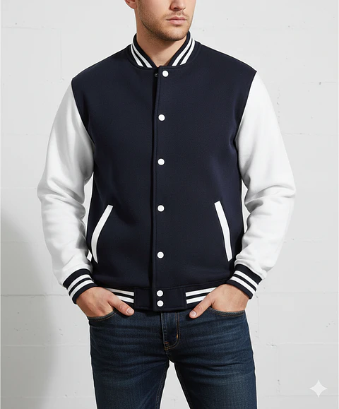 Molde Digital Chaqueta Estilo Universitario Pack 5 Talles!