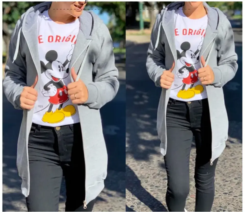 Molde Digital Chaqueta Buzo Mujer, Patron Pack Talles S A Xxl 3