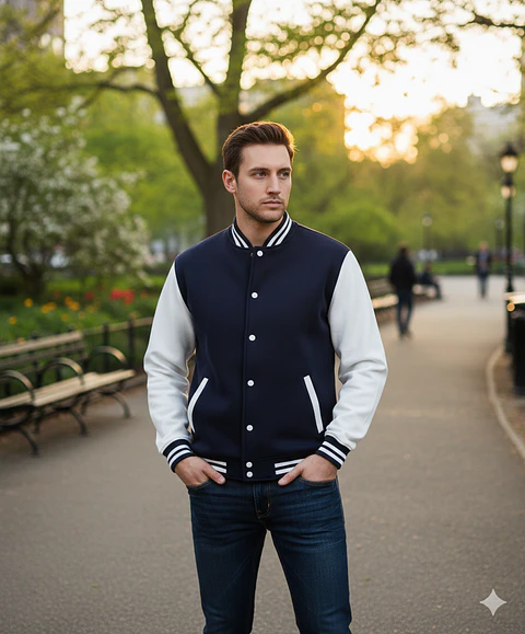 Molde Digital Chaqueta Estilo Universitario Pack 5 Talles!