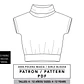 Molde De Costura, Patron Polera Cuello Alto M/corta Nena, Imprimible - Miniatura 1