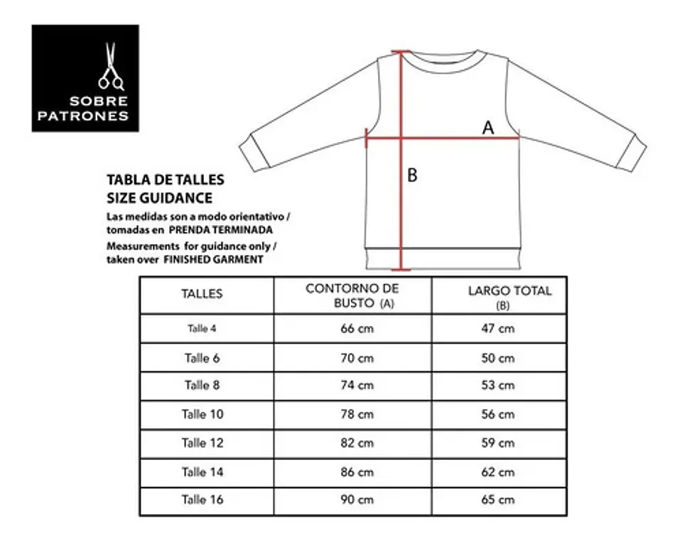Molde De Costura, Patron Buzo Jogger Escolar Niños, Imprimible 4