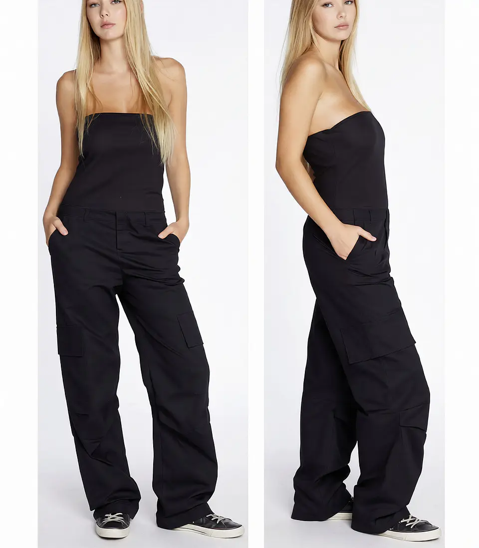 Molde Digital Mono Tipo Strapless Con bolsillos, talles S A Xxl 1