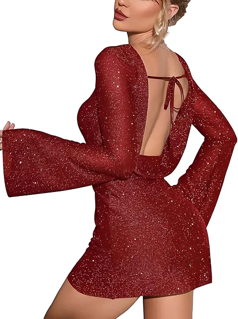 Molde Digital Vestido Espalda descubierta con buche, talles S A Xxl