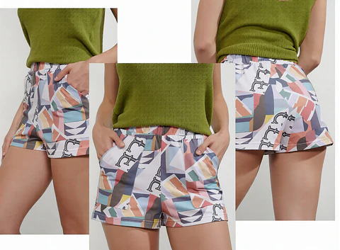Molde Digital Short De Punto con Bolsillo Plaque, Talles S Al Xxl