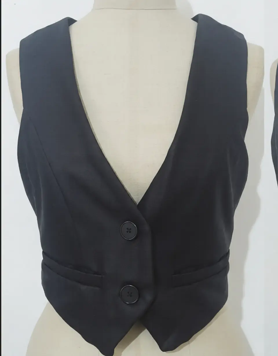 Molde Digital Chaleco Mujer Tela Plana, Pack Talles S Al Xxl 3