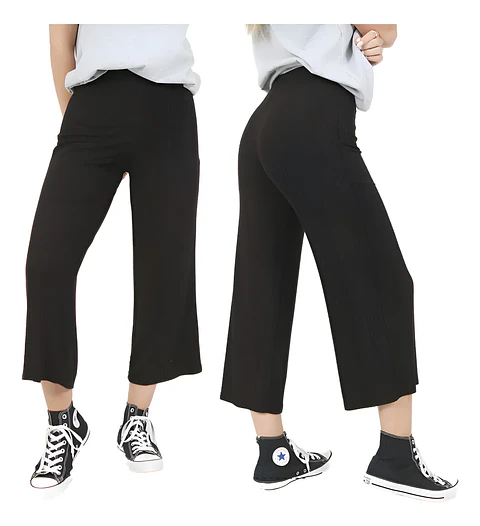 Molde Digital Pantalon Crop Para Punto, Pack Talles S Al Xxl