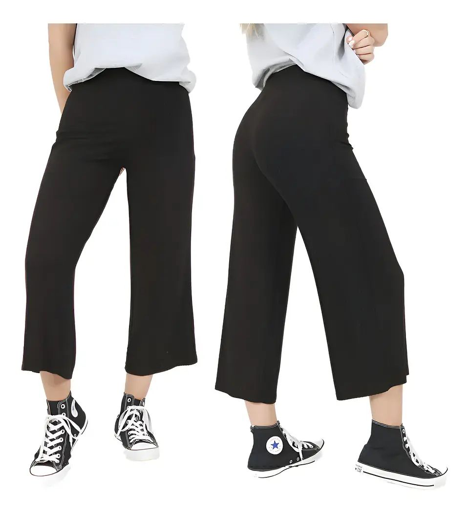 Molde Digital Pantalon Crop Para Punto, Pack Talles S Al Xxl 2