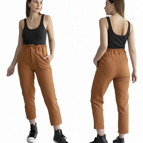 Molde Digital Pantalon Sastrero, Pack Talles S Al Xxl