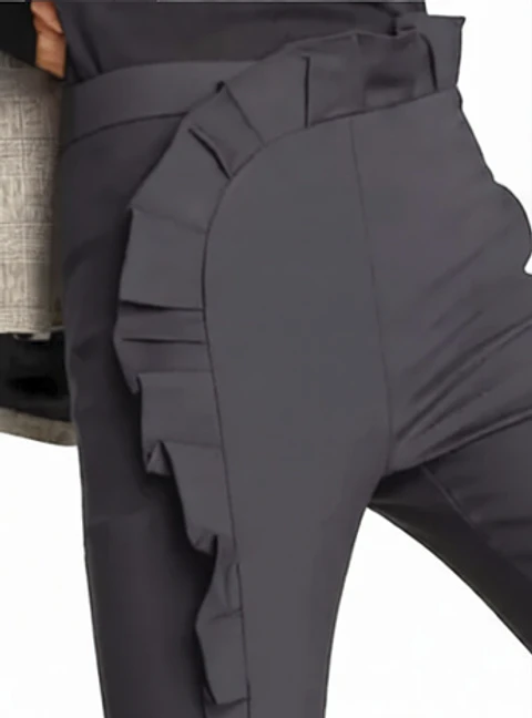 Molde Digital Pantalon Volado Vertical, Pack Talles S Al Xxl