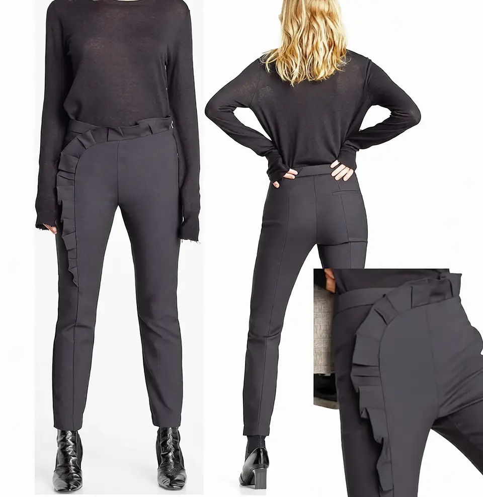 Molde Digital Pantalon Volado Vertical, Pack Talles S Al Xxl 2