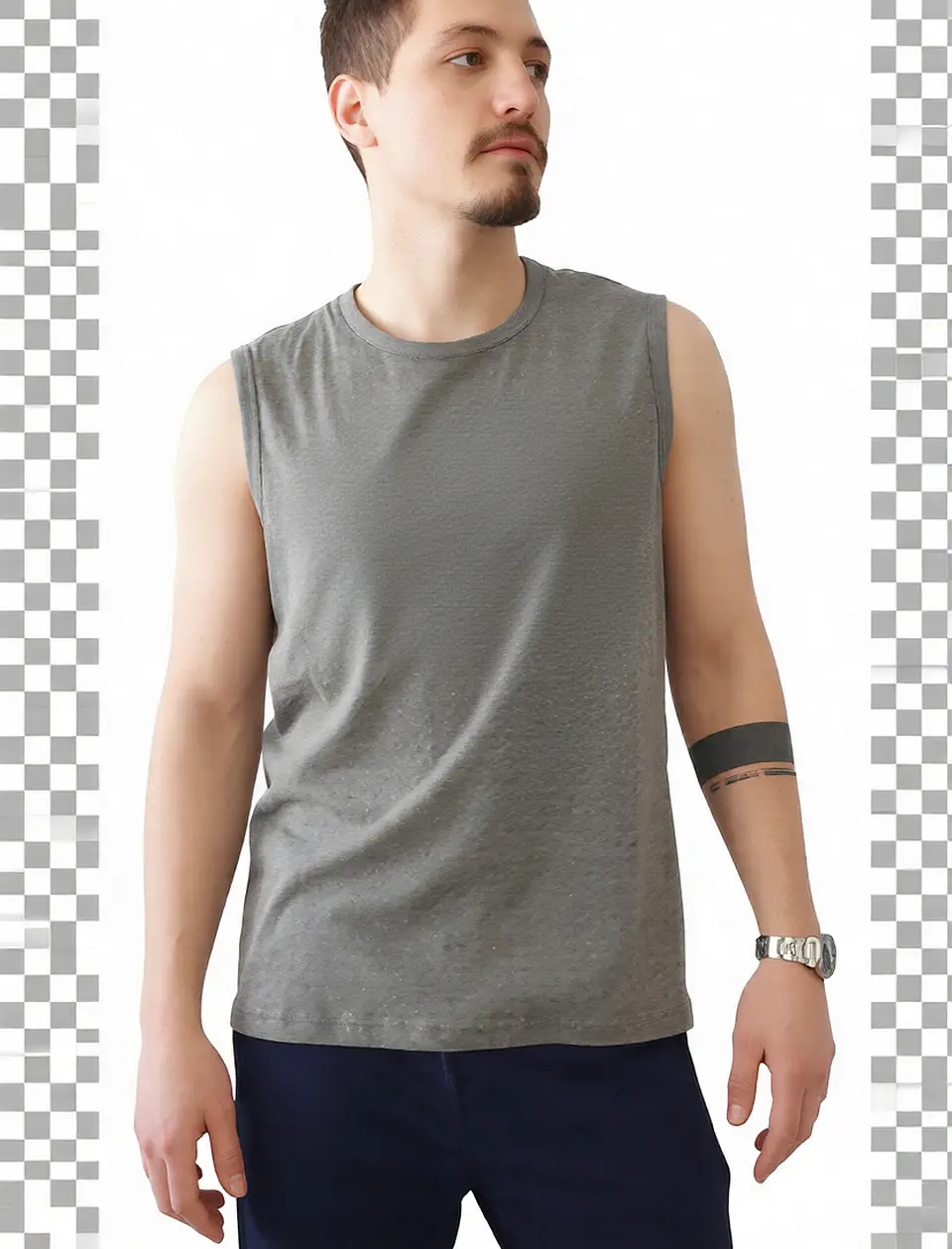 Molde Digital Remera Sin Mangas, Pack Talles 3xl Al 7xl 1