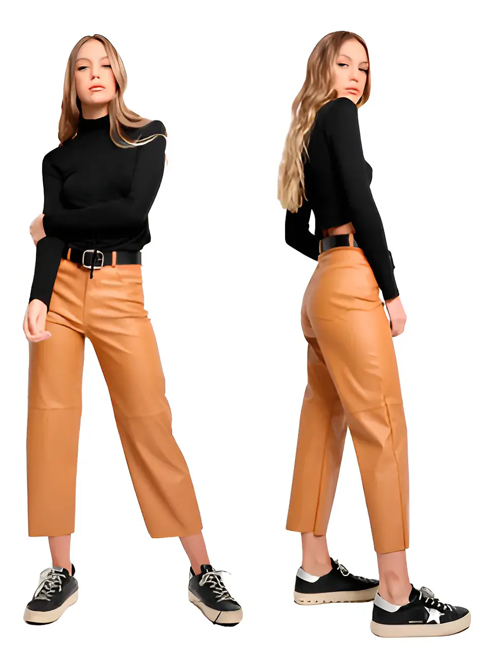 Molde Digital Pantalon Crop Con recorte Rodilla,talles S A Xxl 1