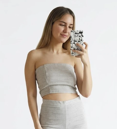 Molde Digital Top C/hilo Elástico Trasero, Talles S Al Xxl