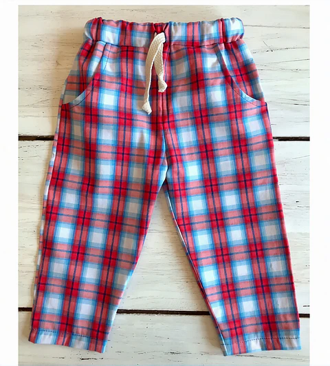 Molde Digital Pantalon Pijama Bebe Con bolsillo, Talles 6 Al 8