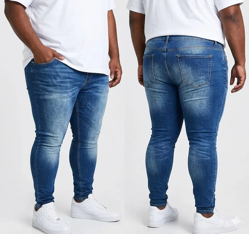 Molde Digital Jean Hombre, Patron Pack Talles 3xl Al 7xl 1