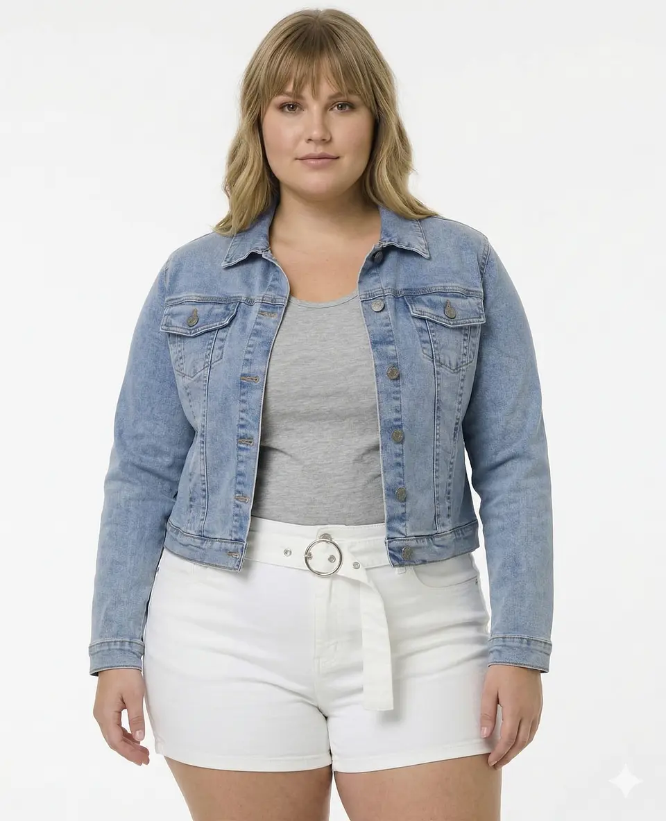 Molde Digital Chaqueta/campera Corte Jean, Talles 3xl Al 7xl 1