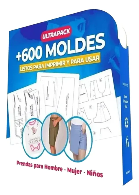 600 Moldes Patrones De Ropa Para Mujeres Hombres Y Niños