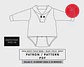 Molde De Costura, Patron Body Polera Con Cartera Bebe, Imprimible - Miniatura 2