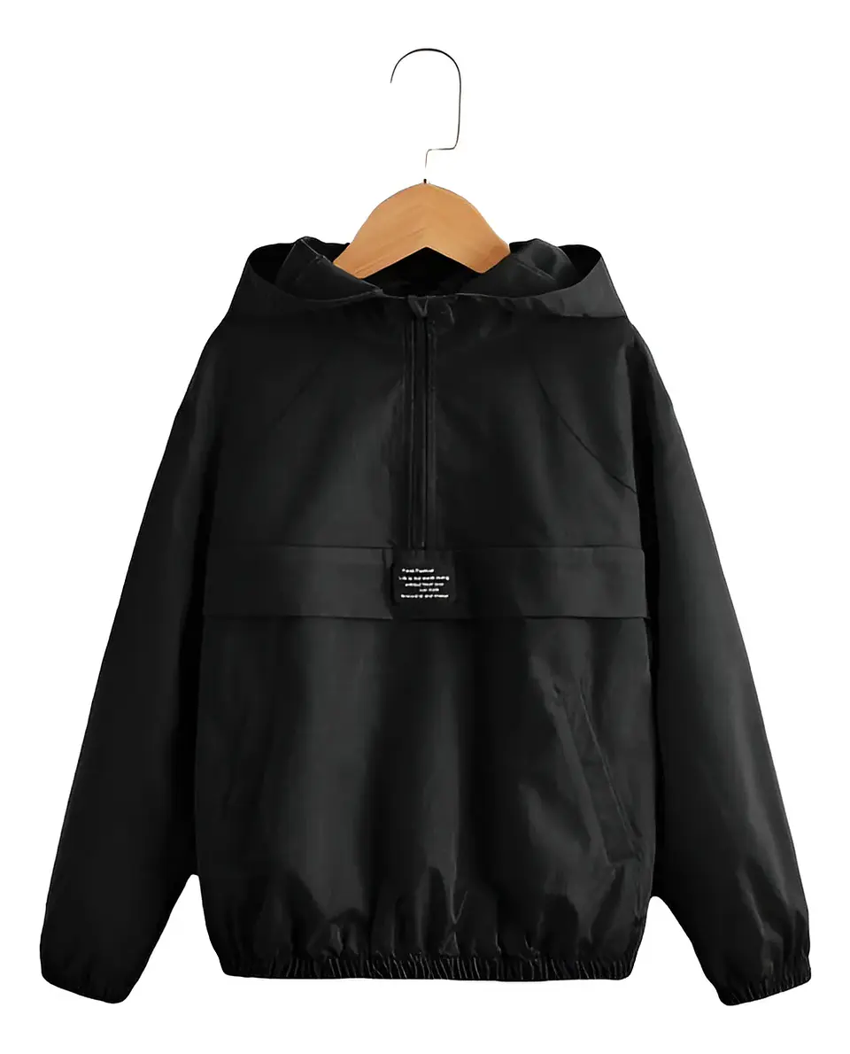 Molde Digital Polerón Cortaviento Ranglan Niños Unisex talles 4 A 16 1