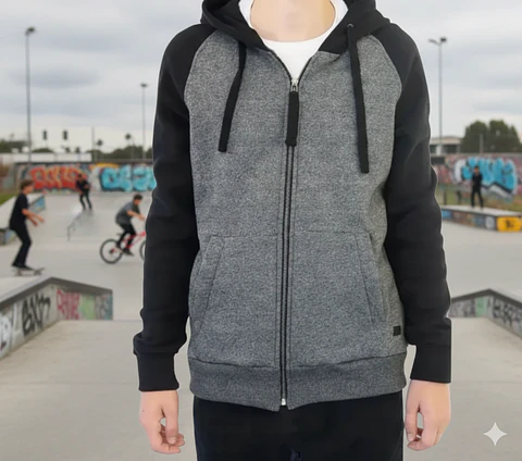 Molde Digital Chaqueta Buzo Raglan C/capucha Pack Talles S Al Xxl