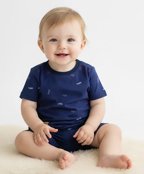 Molde Digital Polera Bebe Ruedo Curvo, Pack Talles 1 Al 5!