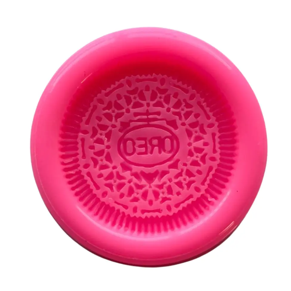 Molde de Silicona Galleta Tipo Oreo para Resina 1