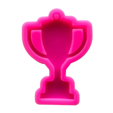 Molde de Silicona Copa de Campeón para Llavero en Resina 6,7 cm