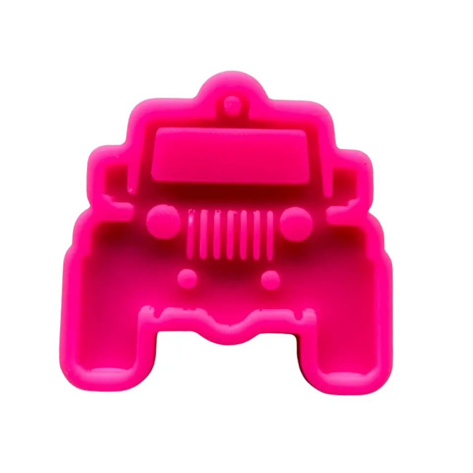 Molde de Silicona Jeep 4x4 para Resina | Llavero y Colgante 1