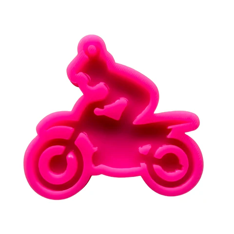 Molde de Silicona Motocicleta Deportiva para Llavero en Resina 6,9 cm