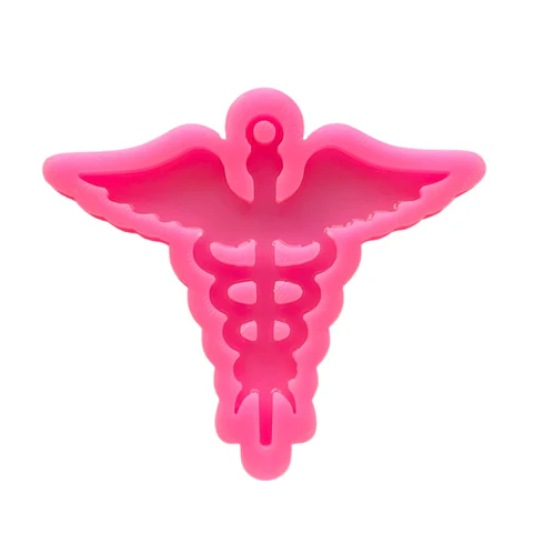 Molde de Silicona Símbolo de Medicina para Resina | Llavero para Médicos y Enfermeros