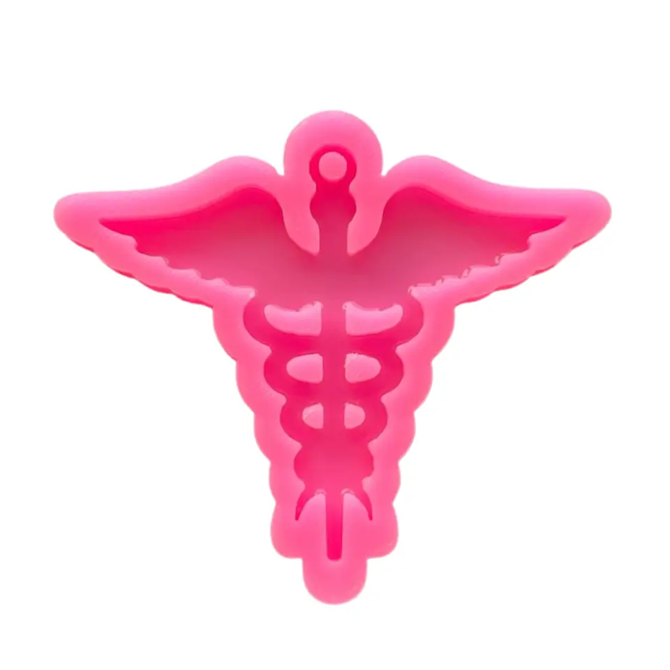 Molde de Silicona Símbolo de Medicina para Resina | Llavero para Médicos y Enfermeros 1