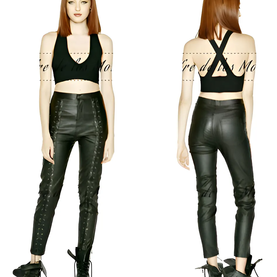 Molde Digital Pantalon Acordonado Delantero, Talles S Al Xxl 1