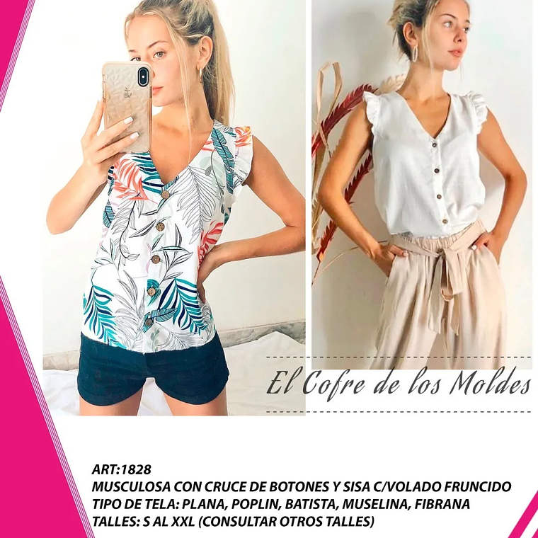 Molde Digital Musculosa C/botones Sisavolado, Talles S A Xxl 1