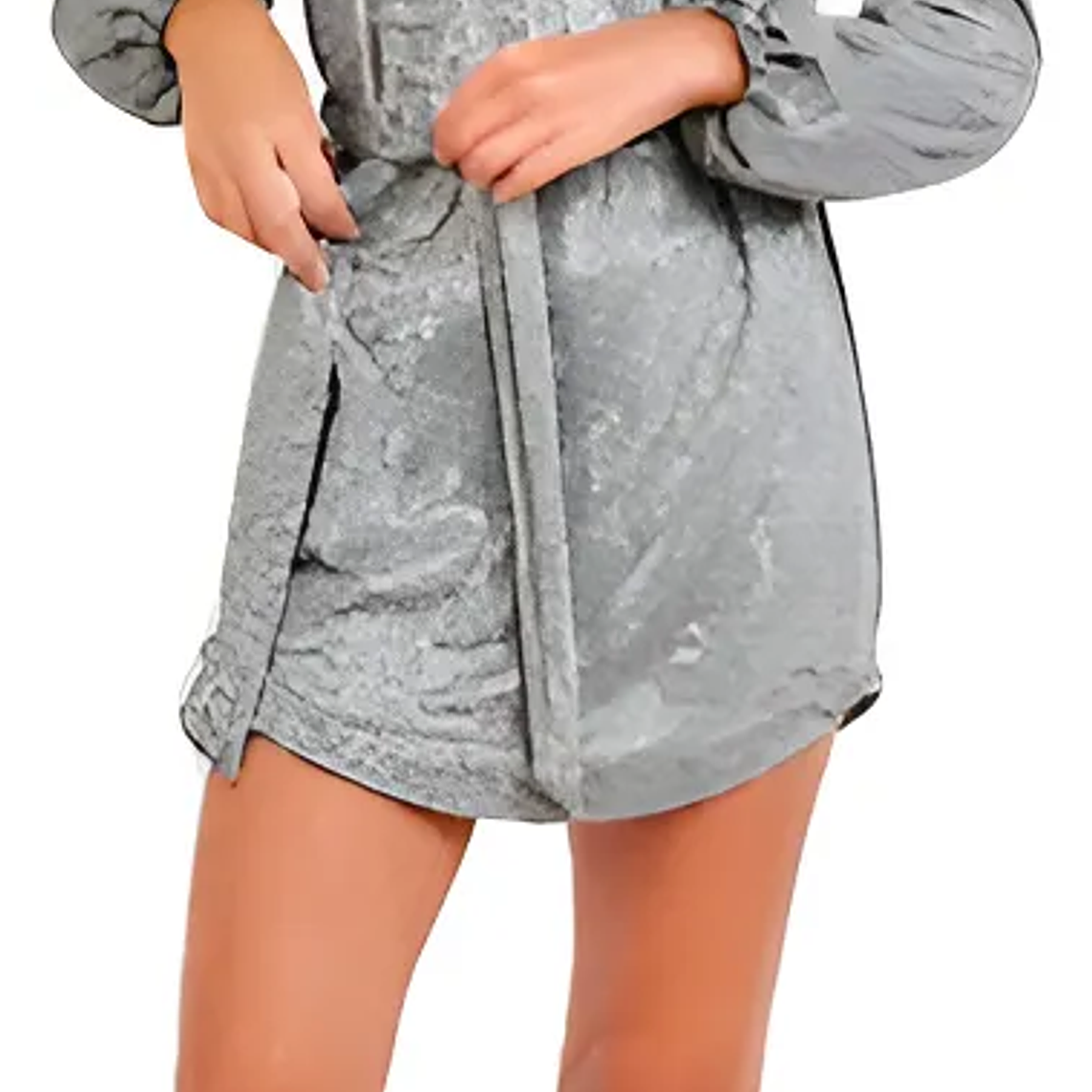 Molde Digital Vestido Con lazo y Manga Abullonada, talles S A Xxl 1